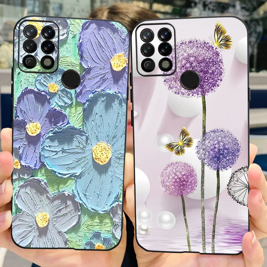 Для Tecno Pova чехол LD7 LD7j красочная окрашенная матовая задняя крышка чехол для телефона для Tecno Pova мягкие силиконовые чехлы 6,8 'задняя крышка бампер