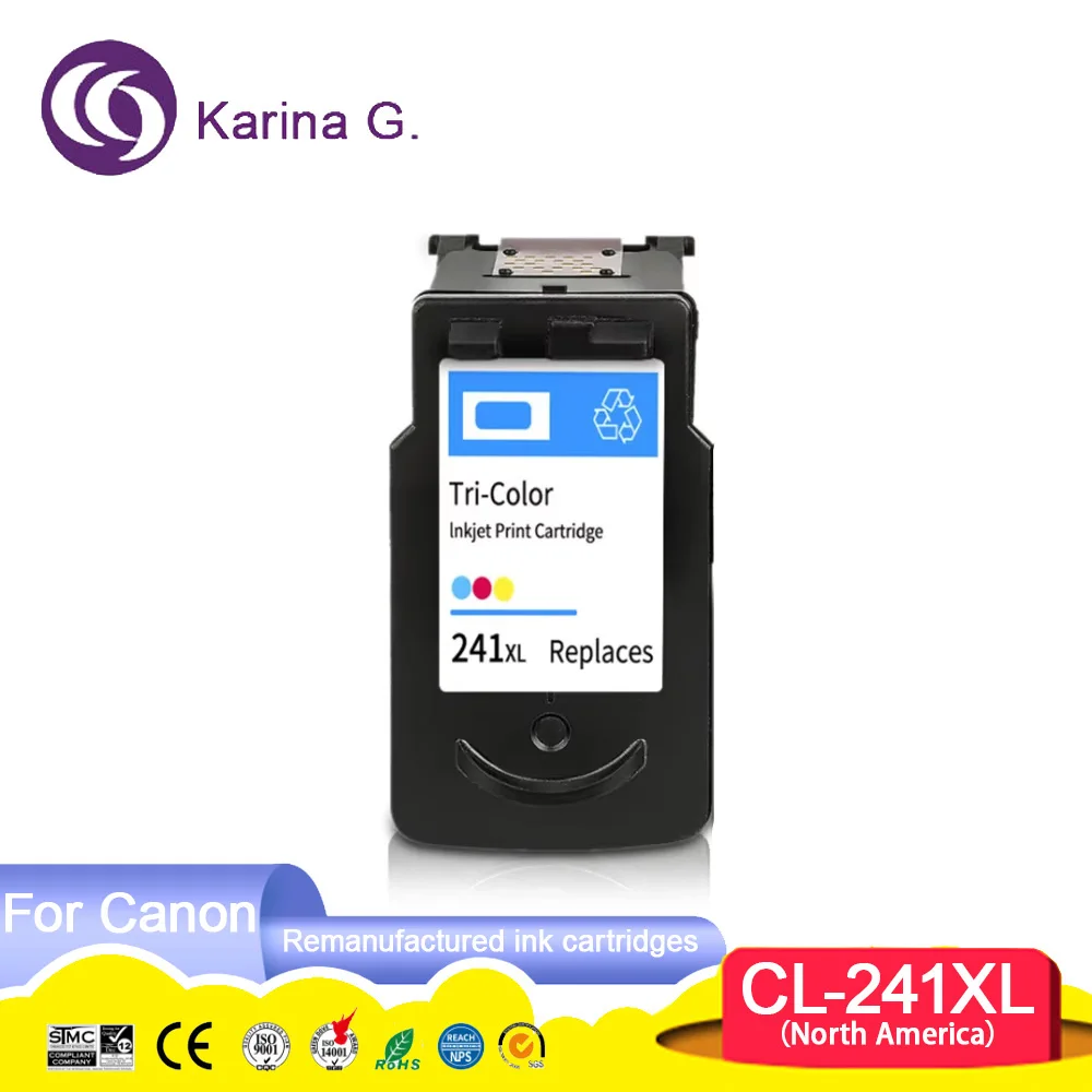 PG-240XL CL-241XL PG240 CL241 Восстановленный картридж для принтера Canon PIXMA