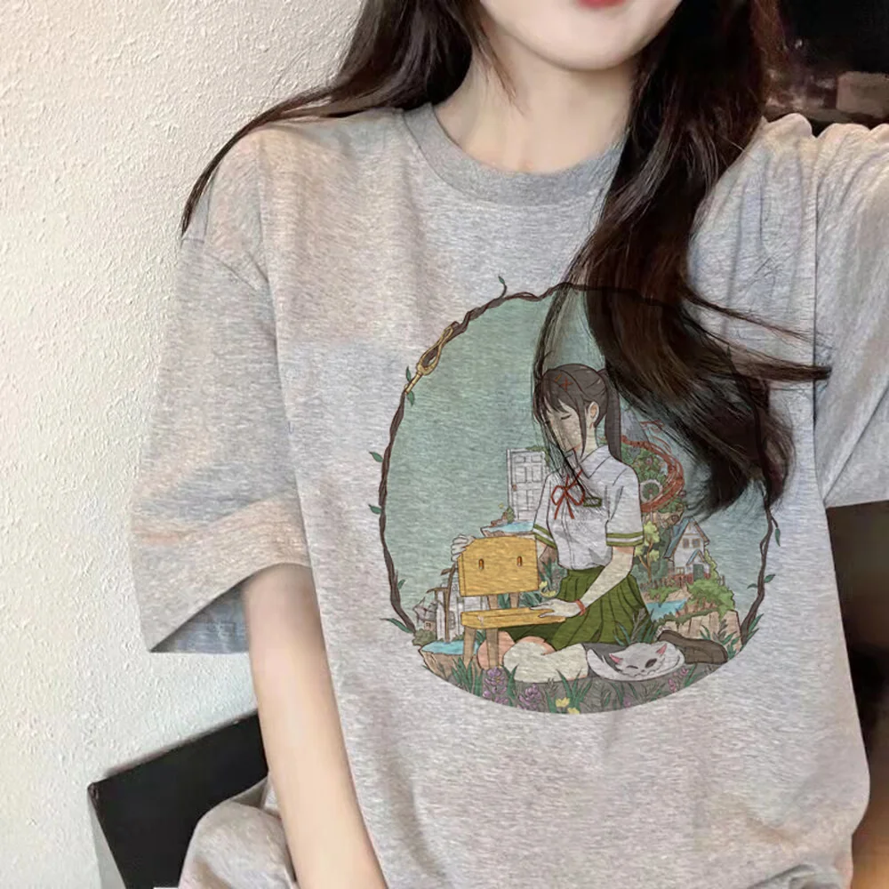 

suzume tshirt women designer t shirt female y2k comic graphic clothes