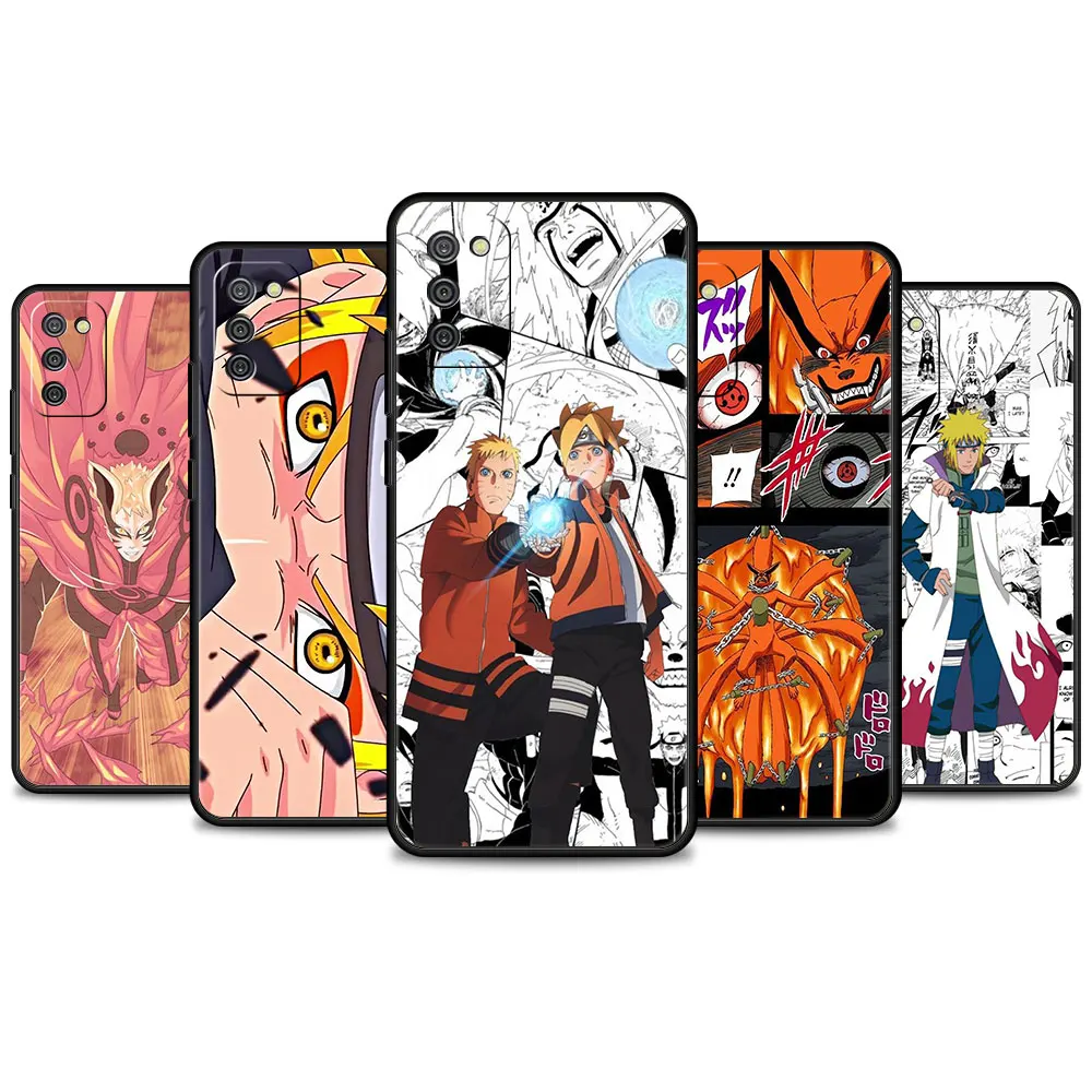 

Phone Case For Samsung Galaxy A12 A52 A51 A71 A32 A21s A02s A32 5G A31 A72 A22 A41 A03 A13 Silicone Cover Naruto and Fox Kurama