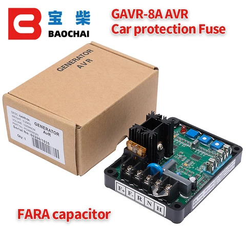 GAVR-8A AVR Генератор, автоматический модуль регулятора напряжения, Универсальный бесщеточный генератор переменного тока для дизельного генератора, стабилизатор электрического контроллера