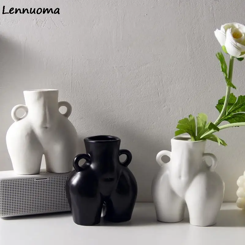 Абстрактная задница цветочный горшок голая гидропоника цветочная ваза