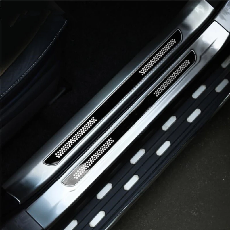 

For Toyota RAV4 RAV 4 2013-2018 Stainless Steel Inside + Outside Door Sill Protector Pedal Scuff Plate Cover Trims Accessories