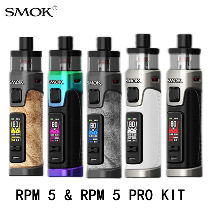 

Vape Original SMOK RPM5 Pod Kit 80W Box Mod 2000mAh Battery Electronic Cigarette RPM 5 Pro 6.5ml Cartridge Vaporizer RPM3 Coil