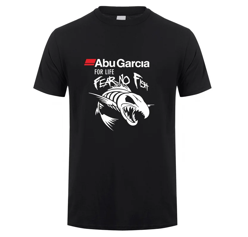 

Новинка 2022, хлопковая Футболка с принтом Абу Гарсия, страх, отсутствие рыб, Мужская хлопковая футболка с коротким рукавом, футболка abu garcia for ...