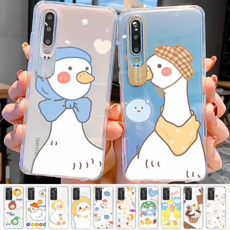 

Cute Duck Phone Case for Samsung S20 ULTRA S30 for Redmi 8 for Xiaomi Note10 for Huawei Y6 Y5 cover