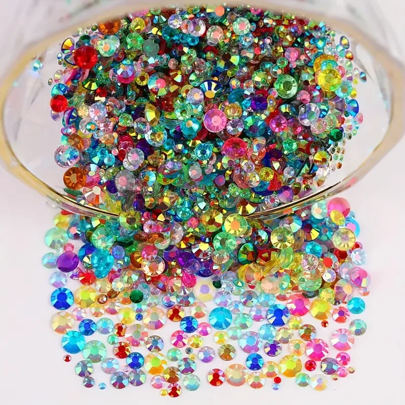 Прозрачная зеркальная смола с плоской задней стороной SS12 SS16