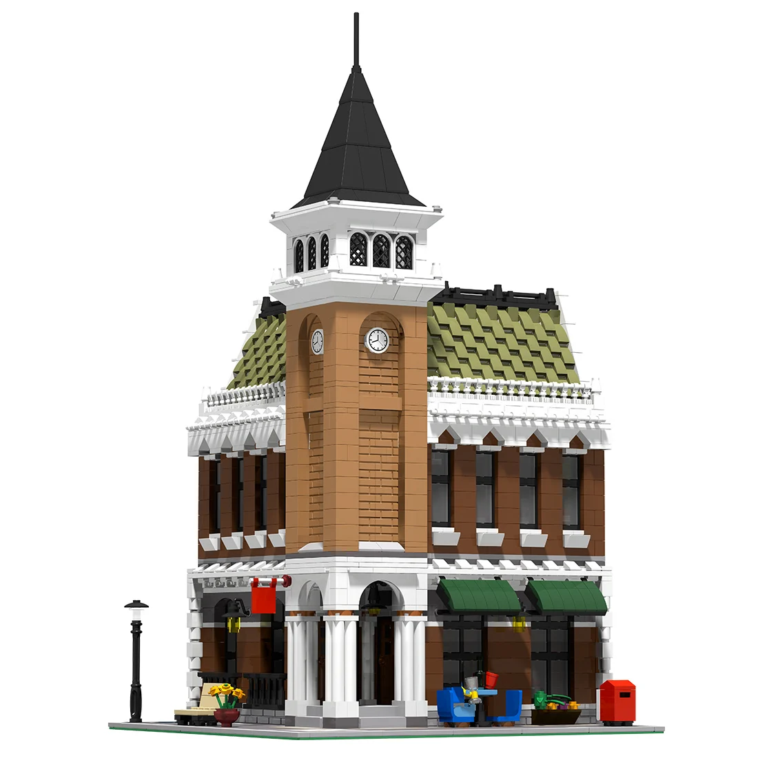 

Authorized MOC-118705 Corner Pub Model Street Views Modular Building Blocks Toys Set (2851PCS)