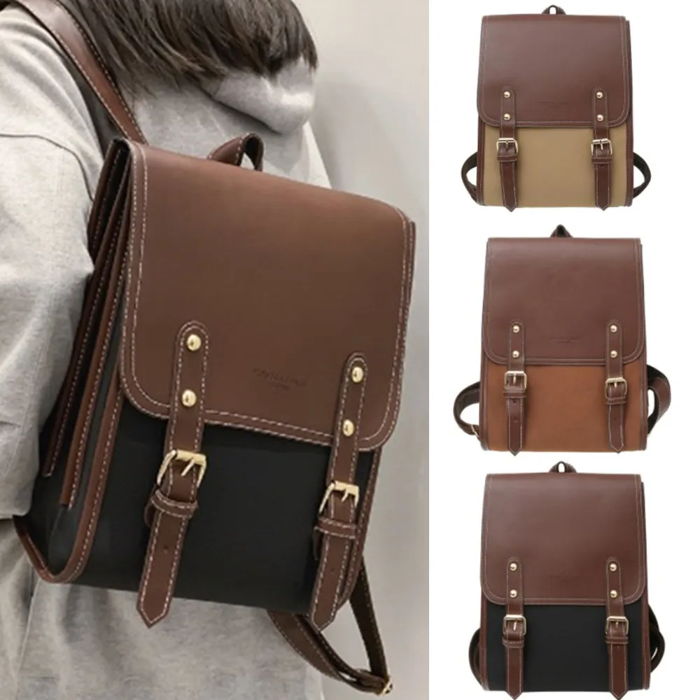 

New Women Backpack Retro Large Capacity Waterproof School Backpack For Student Teenager Laptop Book Pack Female Computer Bags