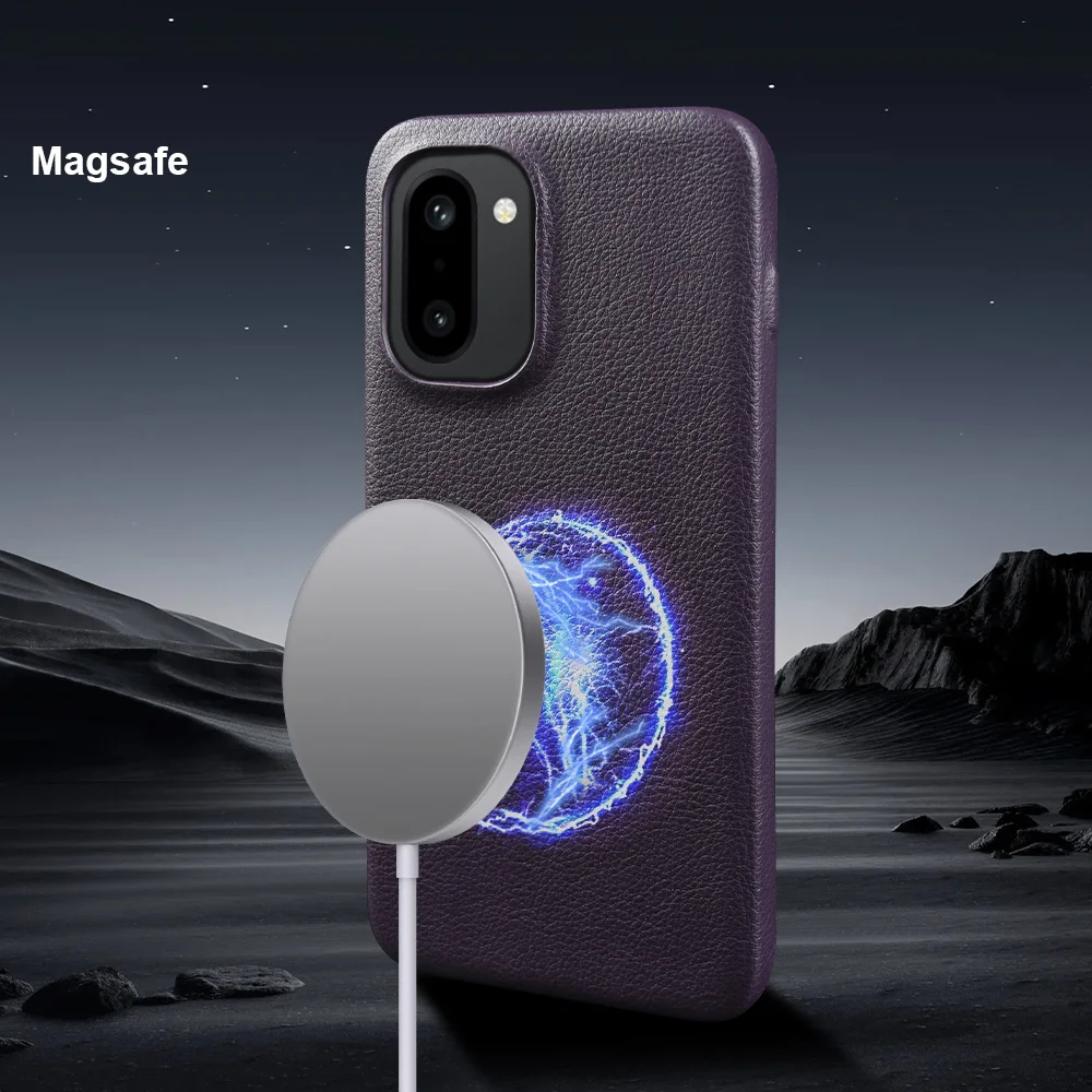 Фото Чехол для телефона Magsafe для OnePlus 15R 15 13T 13S 13 13R 12 12R 11 11R 10R 10T 9 9RT 7 7T 10 Pro Ace 5 6, кожаный чехол-накладка №2