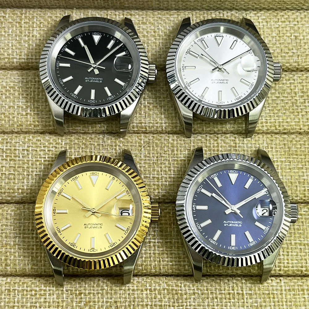 Высококачественные белые автоматические механические часы 39 мм