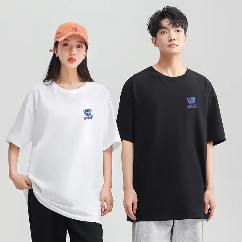 Новинка 2023 мужская футболка с коротким рукавом летняя модная брендовая для пары