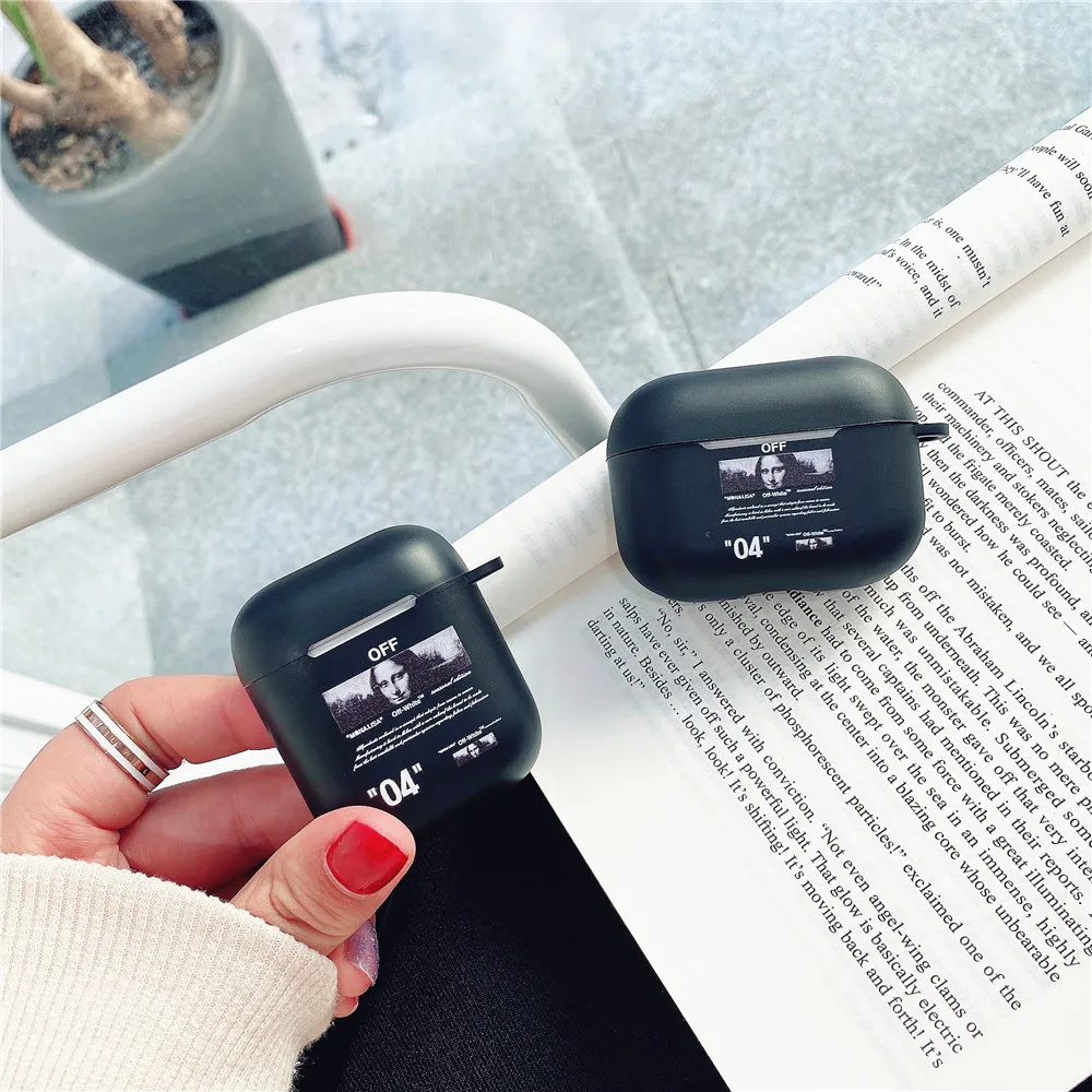 

Роскошный Чехол Air pods pro 3, силиконовый чехол с черно-белым полосатым ремешком, аксессуары для наушников Airpods 2/1, чехол