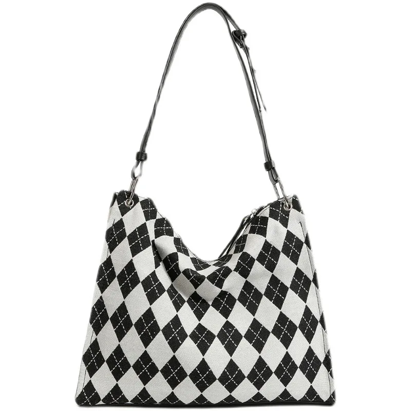 

2022 New Women's Commuter Large Capacity Handbag Simple Shopping Handbag College Girls Fashion Schoolbag