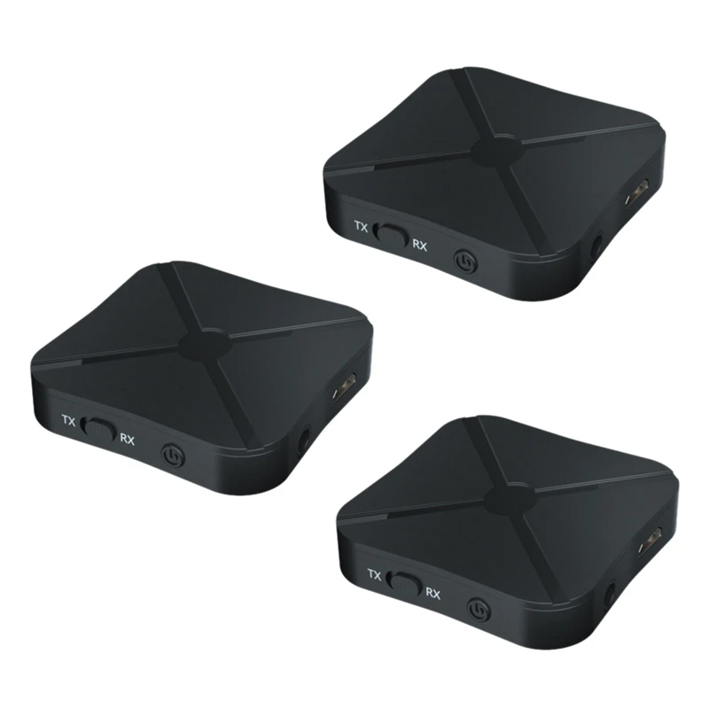 

3X New Bluetooth 4.2 Receiver And Transmitter Bluetooth Wireless Adapter Audio With 3.5MM AUX Audio For Home TV MP3 PC