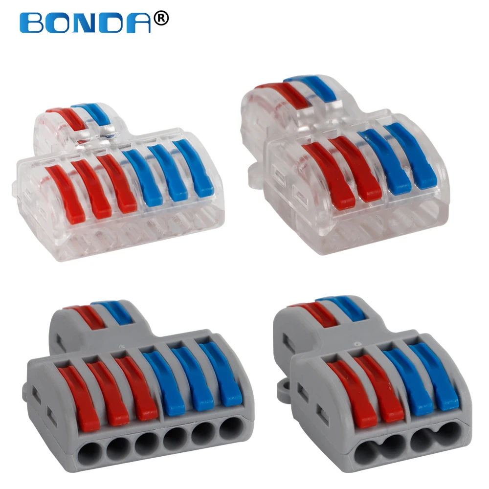 

Wire Connector SPL-42/62 Mini Fast Universal Wiring Cable Connection Lighting Push-in Terminal Splicing Block 5/10/30/50pcs/Lot