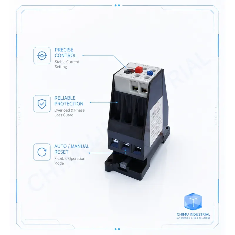 Фото 【CHIMU INDUSTRIAL】 Термореле JRS2-63/F 3UA59 для независимой установки, защита двигателя №3