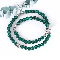 new trend green stone heart cross bracelet religious beaded pop bracelet party jewelry accessories