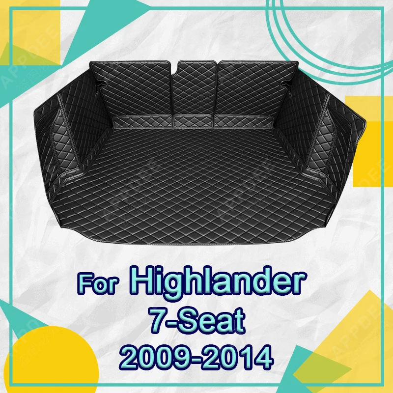 Автоматический коврик в багажник с полным покрытием для Toyota Highlander 7-местный 2009-2014