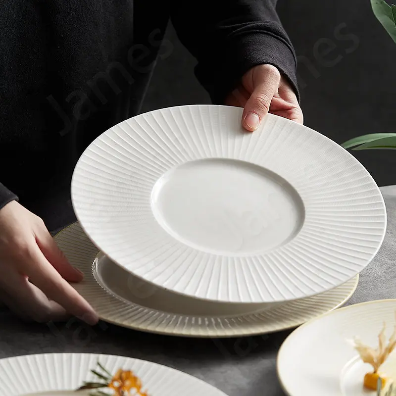

Ceramic Dinner Plate Molecular Steak Plate Nordic Style Plate Pasta Dishes Cake Dessert Fruit Vegetable Salad Soup Tableware Set