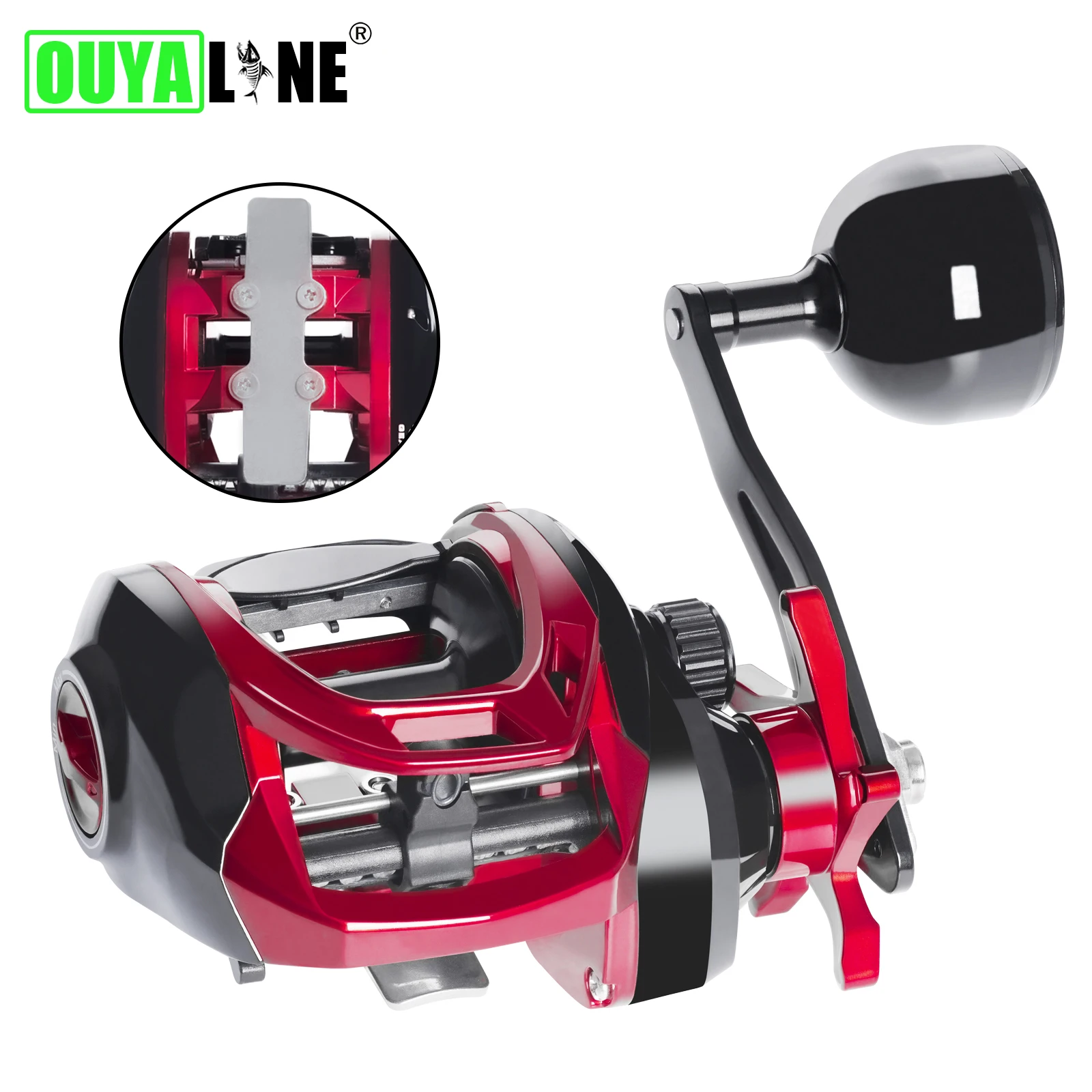 OUYALINE Новая Большая Морская водонепроницаемая рыболовная катушка для заброса