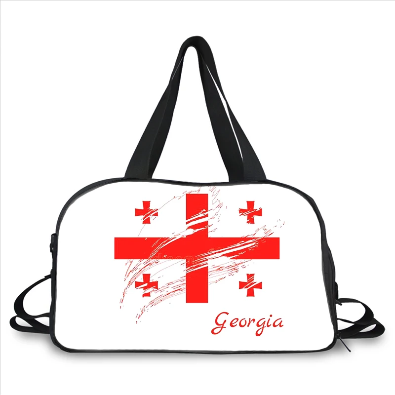Georgia flag 3D printing fashion trend portable large capacity multi-function messenger bag travel bag