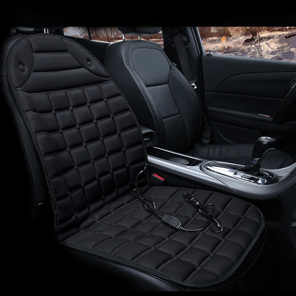 

Winter Fast Speed Vehicle Heating Cushion Adjustable Seat Heated Mat Automotive Automobile Modified Accessories Black