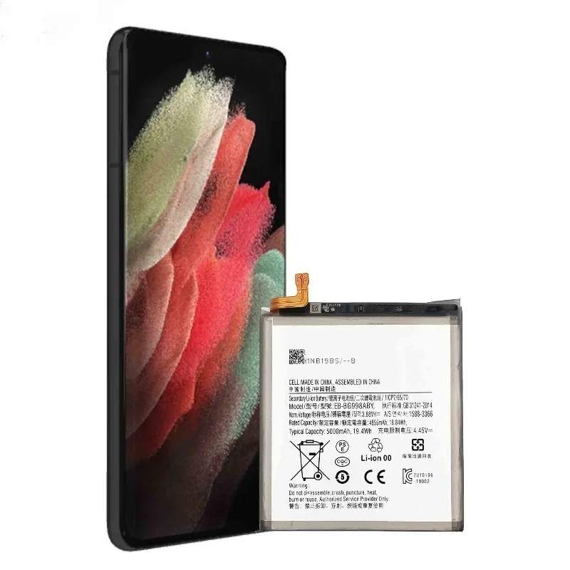 Фото Подходит для Samsung Galaxy S21 Ultra 5G/G998/998B/U/W/N, аккумулятор EB-BG998ABY для мобильного телефона, бесплатный инструмент, 3.88V 5000mAh. №4