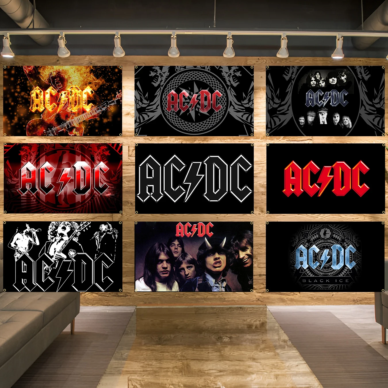 90x150 см 3X5 футов AC/DC рок-группа флаг флаги полиэстер печатный баннер для украшения