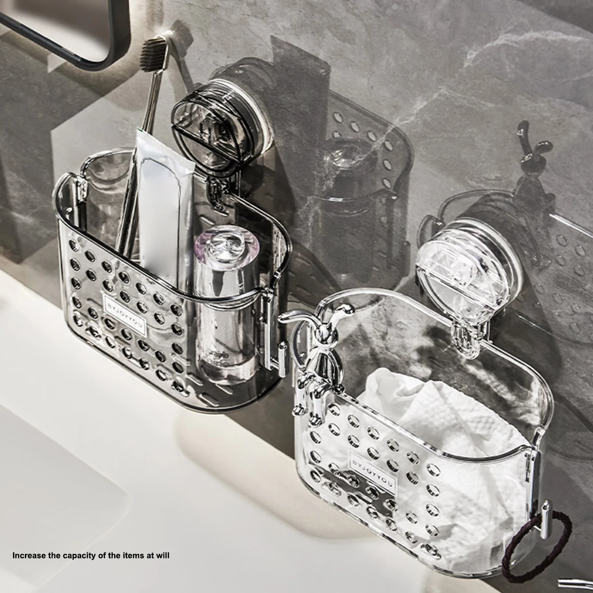 Стеллаж для хранения на присоске ящик кухонных полотенец кухонная косметическая