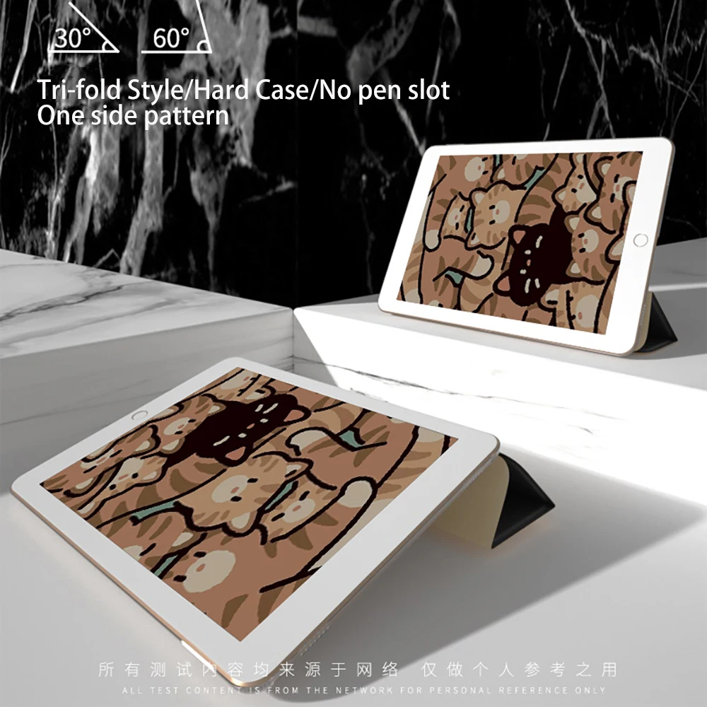 Чехол с милым котом для Apple iPad 10 2 дюйма 2021 2020 2019 Mini 6 8 3 Air 4 5 10.9 ipad Pro 11 складной