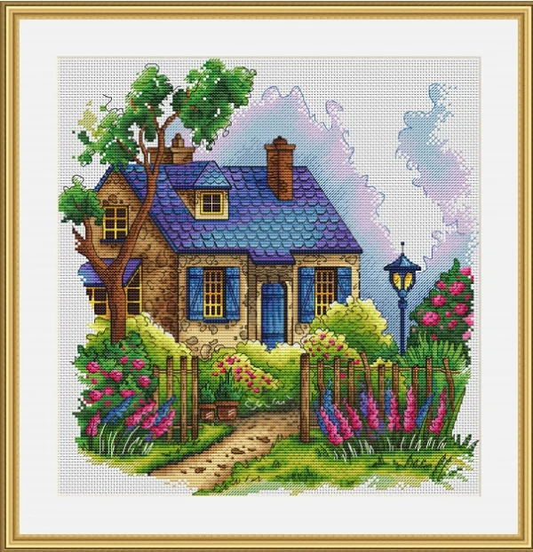 Летние коттеки 37-38 набор для вышивки крестом сделай сам 28 карат 14 32 карата