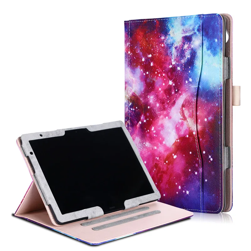

Case For Huawei mediapad M5 Lite 10 BAH2-W19/L09/W09 pu Leather Smart stand Cover for Huawei mediapad T5 10 W09 10.1 Tablet case