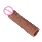 Многоразовые презервативы для увеличения пениса для мужчин Мужской дилдо-экстендер Enhancer Задержка секса Реалистичные презервативы Интимные товары игрушки для взрослых