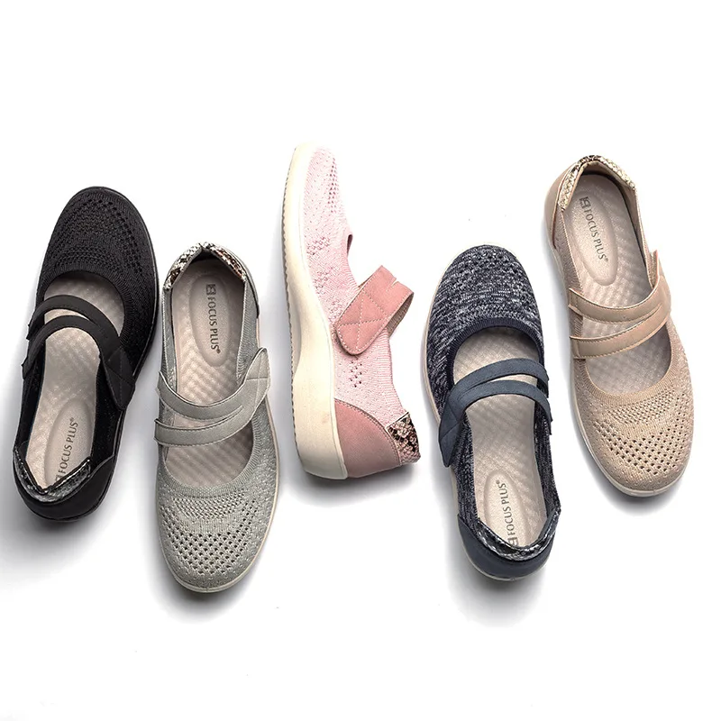 

Shoes Woman 2023 Female Footwear Round Toe Slip On Sneakers Slip-on New Retro Dress Breathable Grandma Sports Casual Summer Soli