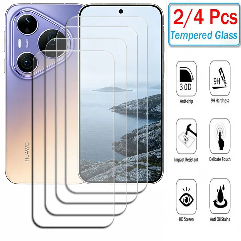 Фото 2-4 шт., 9H HD закаленное стекло для Huawei Pura 90S Pro 90SPro HuaweiPura90SPro Pura90SPro Max Pura90S, защитная пленка для экрана №1