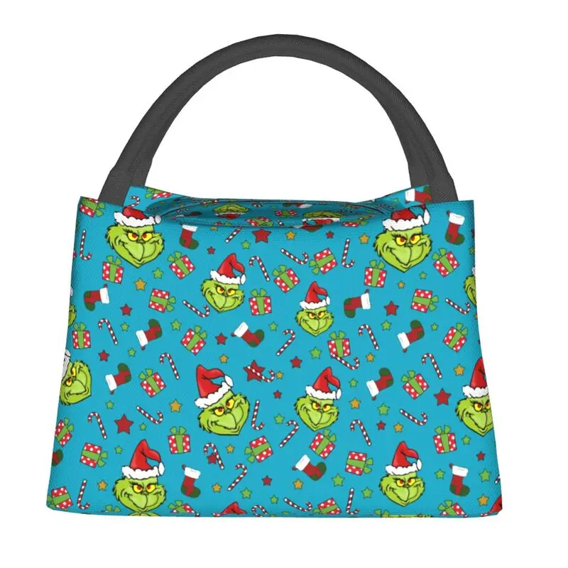 

Мультяшные рождественские фильмы, измельчители, изолированная сумка для обеда с рисунком для женщин, многоразовый кулер, термальная коробк...