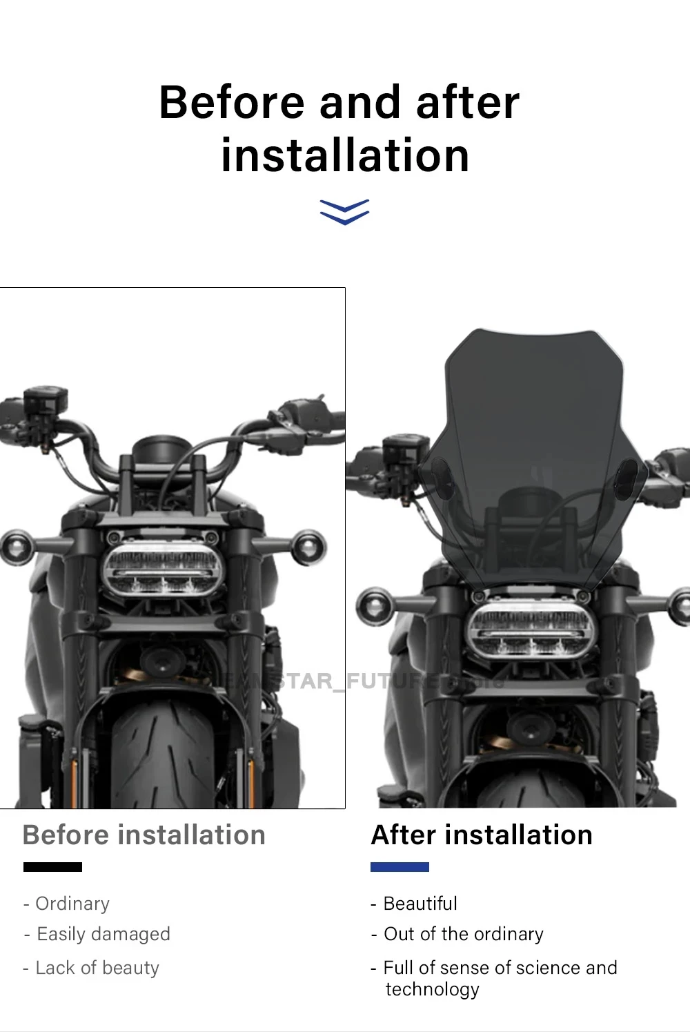 Новая крышка для лобового стекла мотоцикла экран объектив отражатель Harley Sportster S