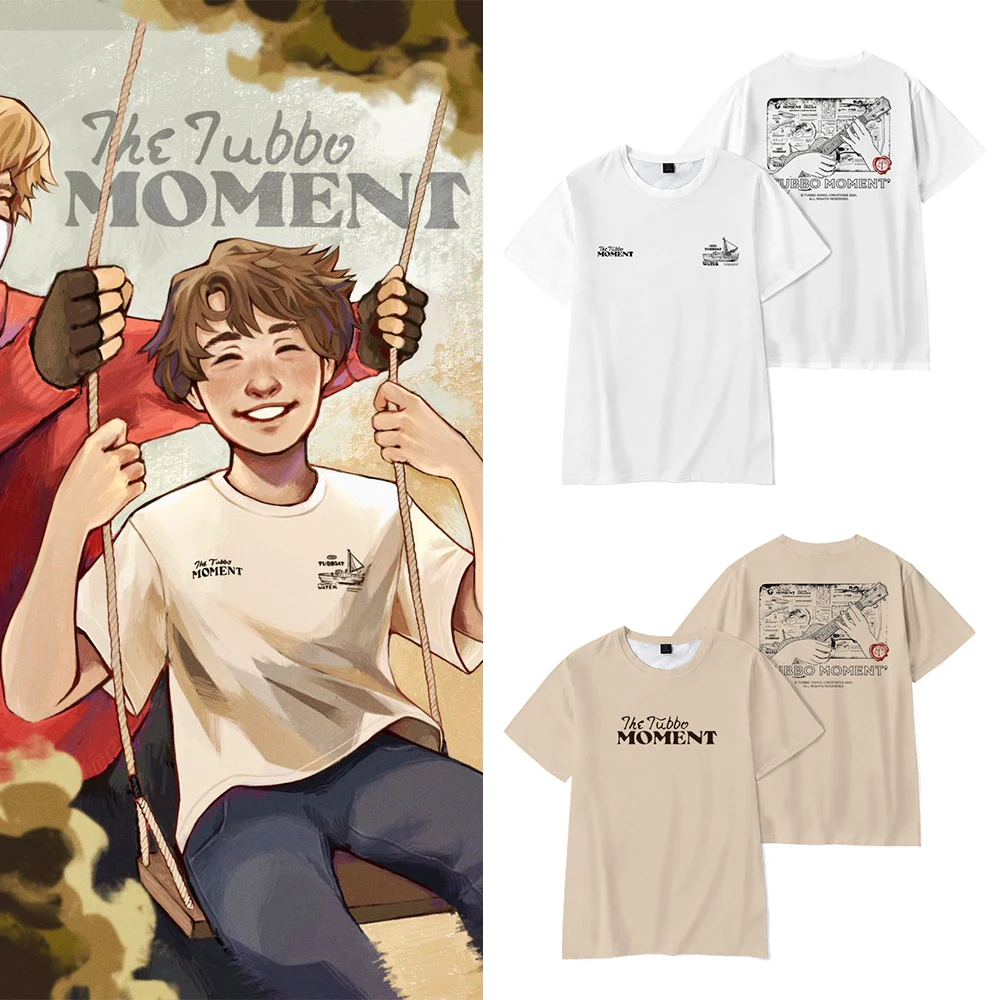 

Мужская футболка Tubbo Merch, крутая футболка с 3D принтом, мужская и женская Повседневная Уличная одежда Tubbo Merch