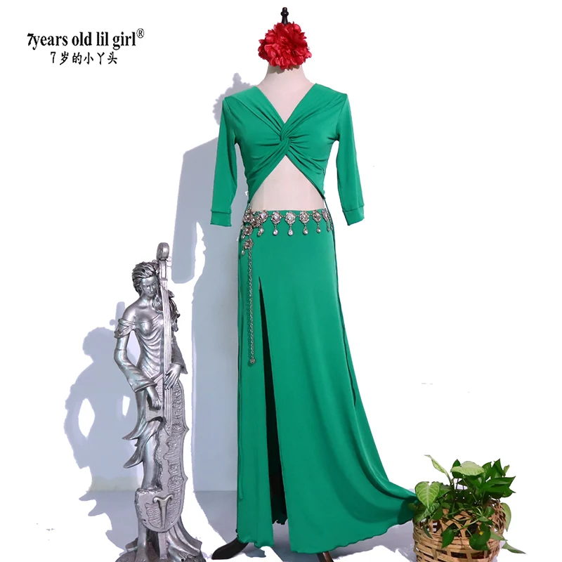 Костюм для танца живота RM60 женский комплект из топа и сексуальной юбки соло с