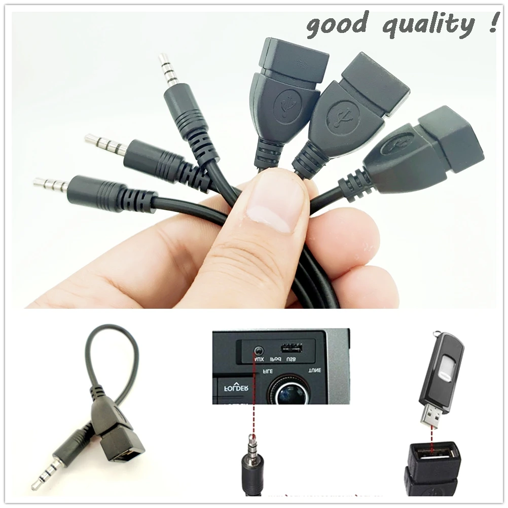 

Car AUX Jack Converter Adapter Cable FOR Kia Rio K2 K3 K5 K4 Cerato Hyundai ix35 iX45 iX25 i20 i30