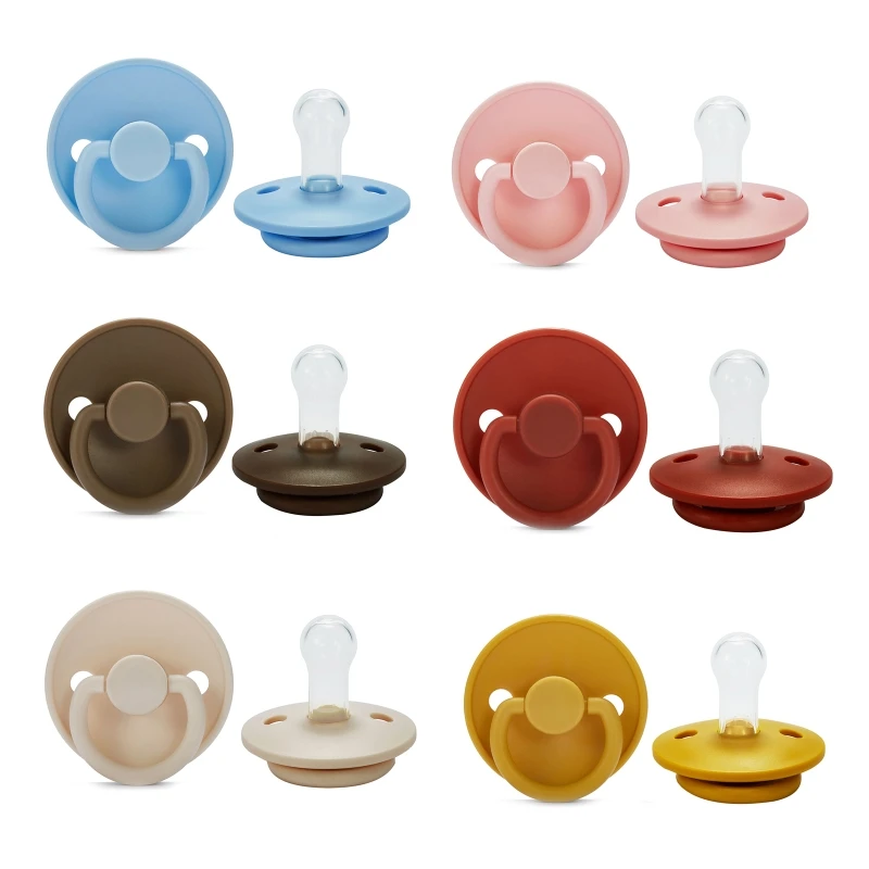 

Baby Silicone Pacifier Food Grade Soother BPA Free 6-18 Months Old for Baby Girls Boys Sleepy Outdoor Dummy Pacifier