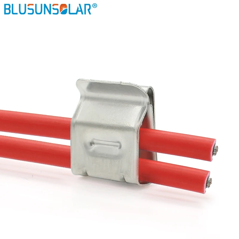 

50 pec Stainless Steel Solar PV Cable Clips Cable Clamp For 12awg 10WAG PV Solar Cable Wire