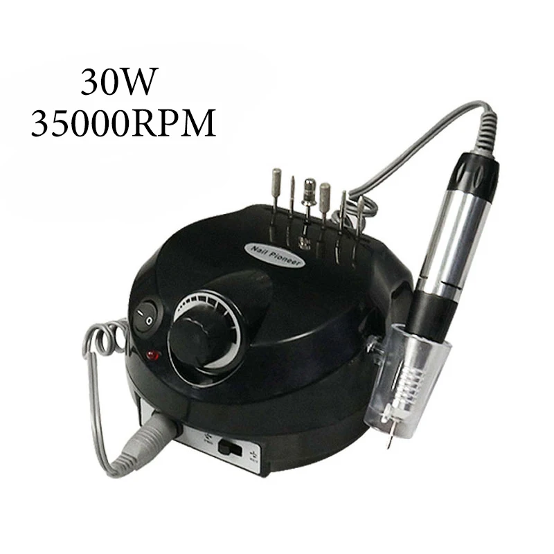 

30W Nail Drill Machine For Manicure 35000RPM Nail Peiducre File Adjustable Speed With Drill Bits Salon Use Nail Art Equipment