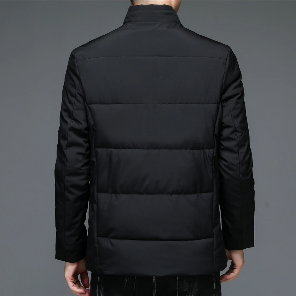 COODRONY Brand Stand Collar Zipper Jacket Men Clothing Winter New Arrival Thick Warm Parka Business Casual Slim Fit Coats Z8153