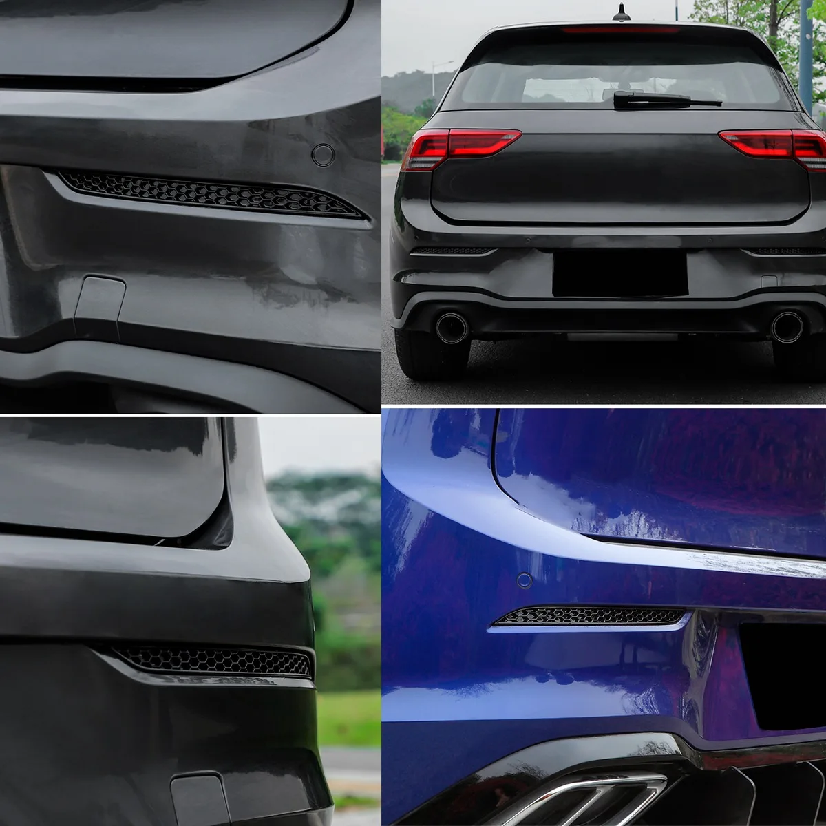 Аксессуары для Golf8 MK8 2021 рамка заднего бампера автомобиля декоративная отделка