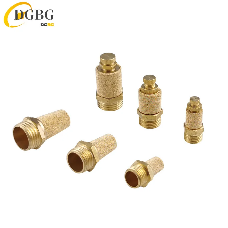 Пневматический латунный глушитель BSL BMSL BESL M5 1/8 дюйма 1/4 3/8 1/2 глушители