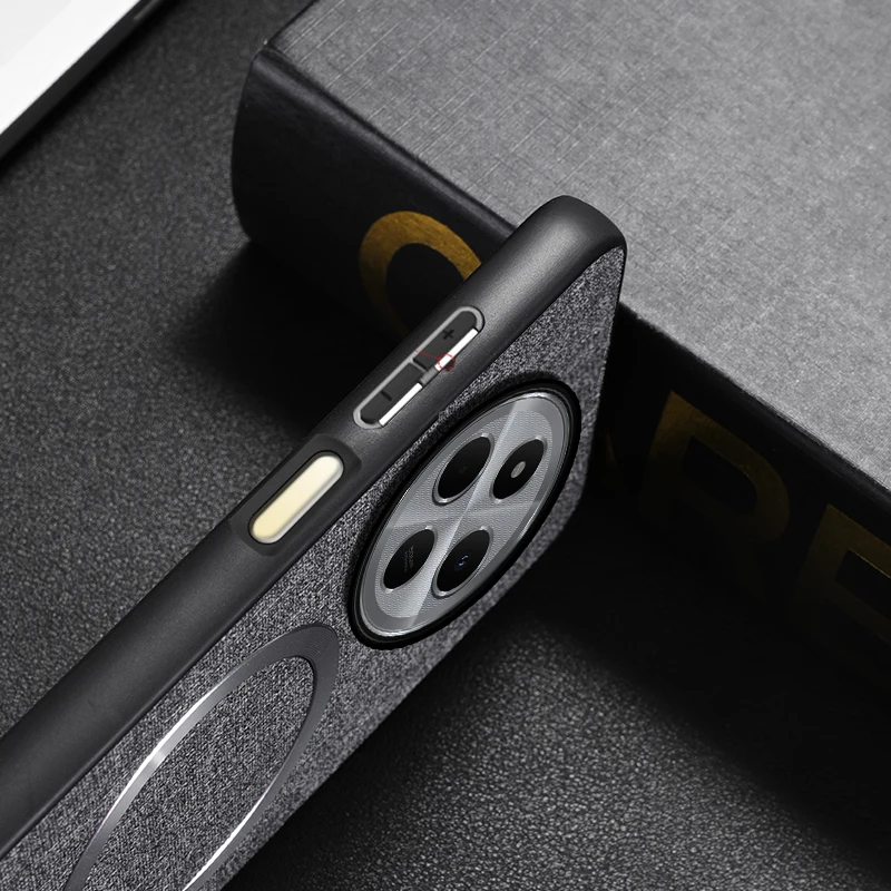 Текстура ткани магнитный чехол с беспроводной зарядкой для Huawei Mate 70 Pura Pro Ultra