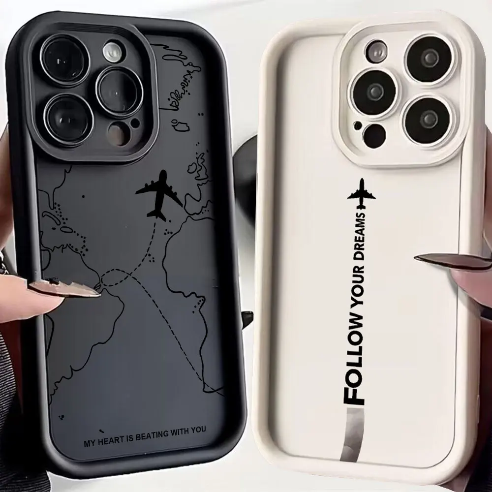 Дорожный Чехол для телефона nspired с самолетом Xiaomi Redmi Note 9 9S 10 10C 11 12 12C 13 13C 14C K30 K40 K50 Pro