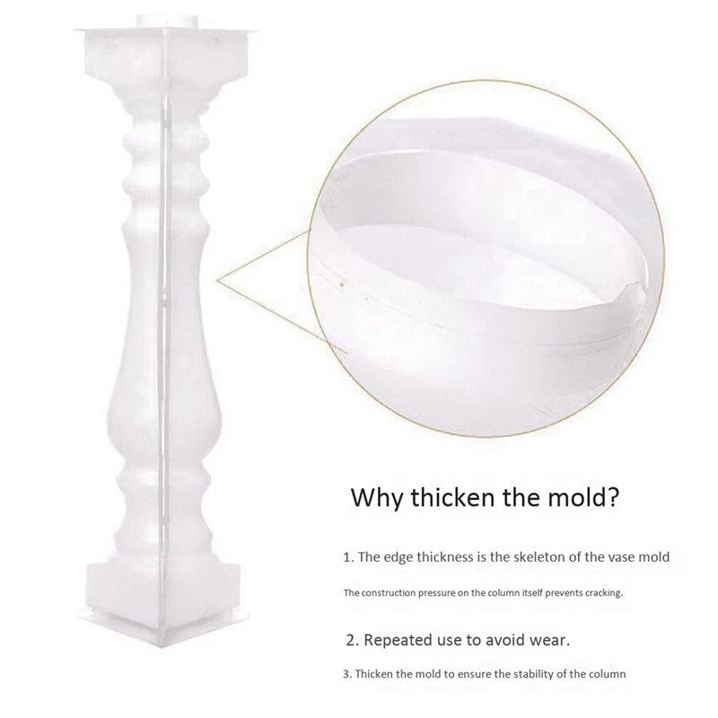 8 шт. форма для римских колонок балкона сада бассейна забора цементные перила